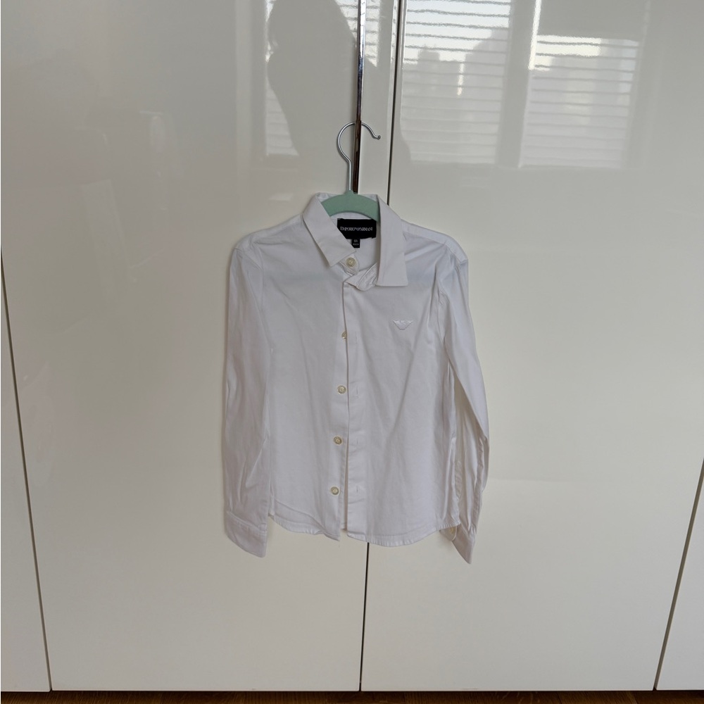 Emporio Armani Classic White Button-Down Shirt 4T